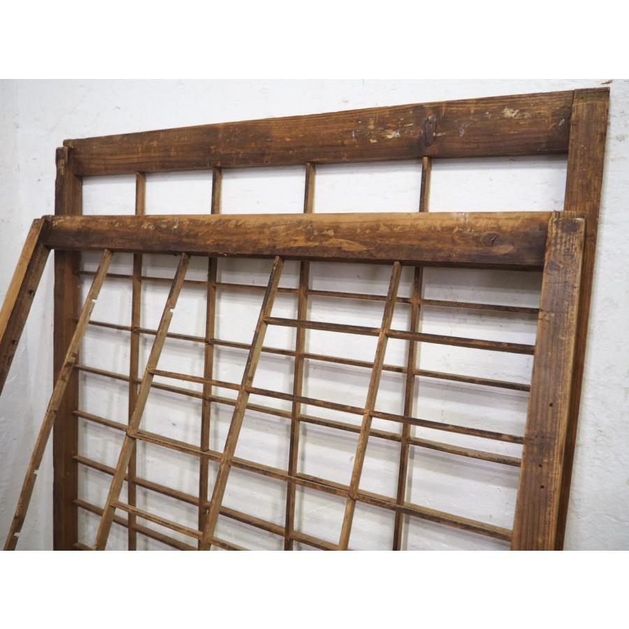 古い木製建具です。 タS0696◇【H177(176,5)cm×W90,5cm】×4枚◇難有◇レトロな味わいの古い