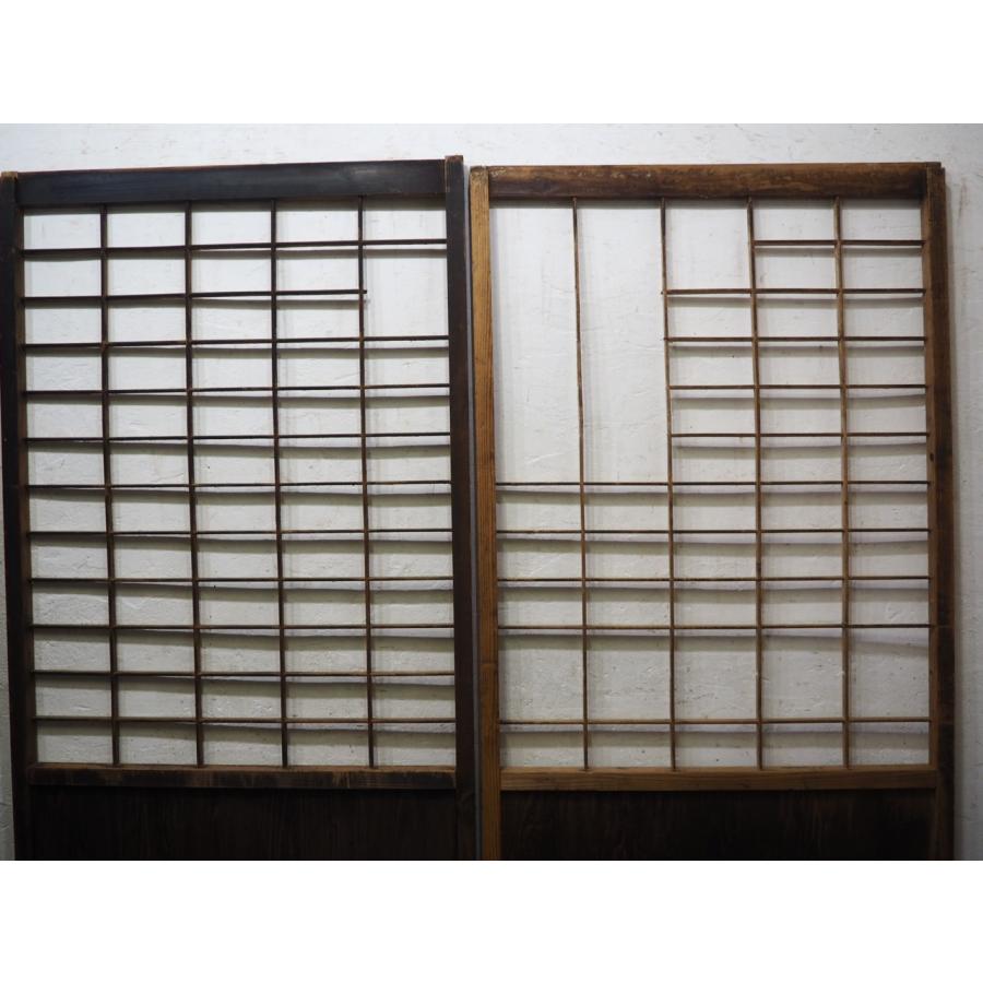 タS0696◇【H177(176,5)cm×W90,5cm】×4枚◇難有◇レトロな味わいの古い