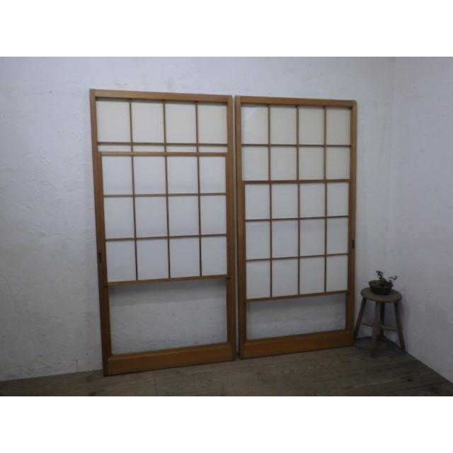 タs912 H177cm W87cm 2枚 シンプルなデザインのレトロな雪見障子戸 建具ガラス戸引き戸l下 S912 Yk L Secondhand012 通販 Yahoo ショッピング