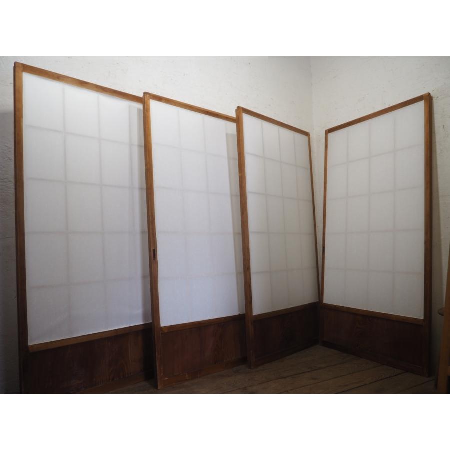 タT0236◇(1)【H176cm×W90,5cm】×4枚◇レトロな味わいの古い障子