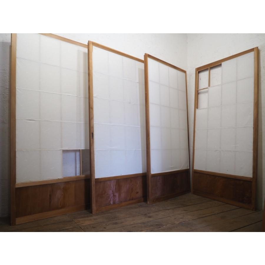 雪見障子　障子　建具　昭和レトロ　古民家　４枚組　リフォーム 雪見障子 障子 建具 昭和レトロ 古民家 4枚組 リフォーム