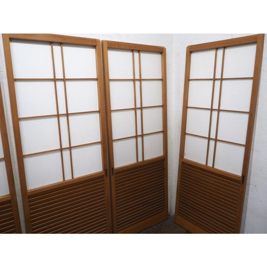 タT0416◇(1)【H176,5cm×W67,5cm】×4枚◇希少なルーバーデザインの 