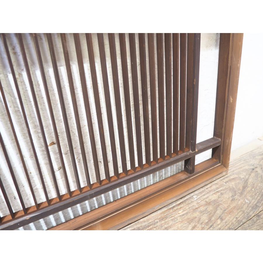 タU0352◇【H52,7cm×W171,5cm】◇組子細工の古い木製欄間◇建具 らんま