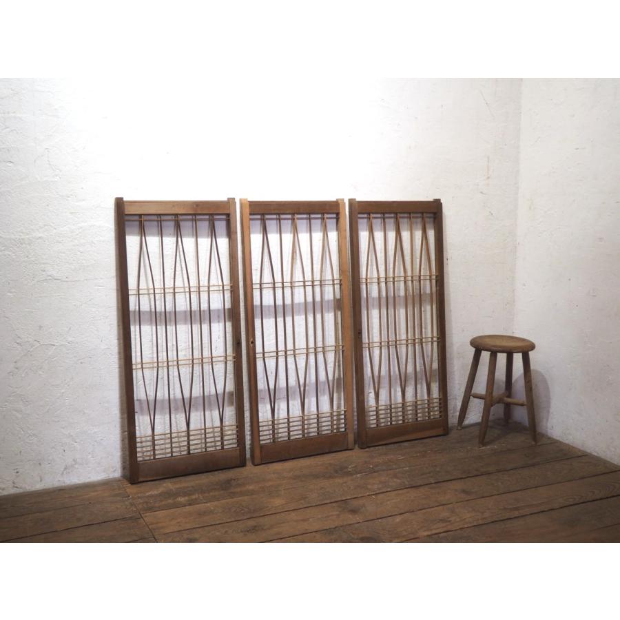レトロな木枠窓4枚古民家古道具