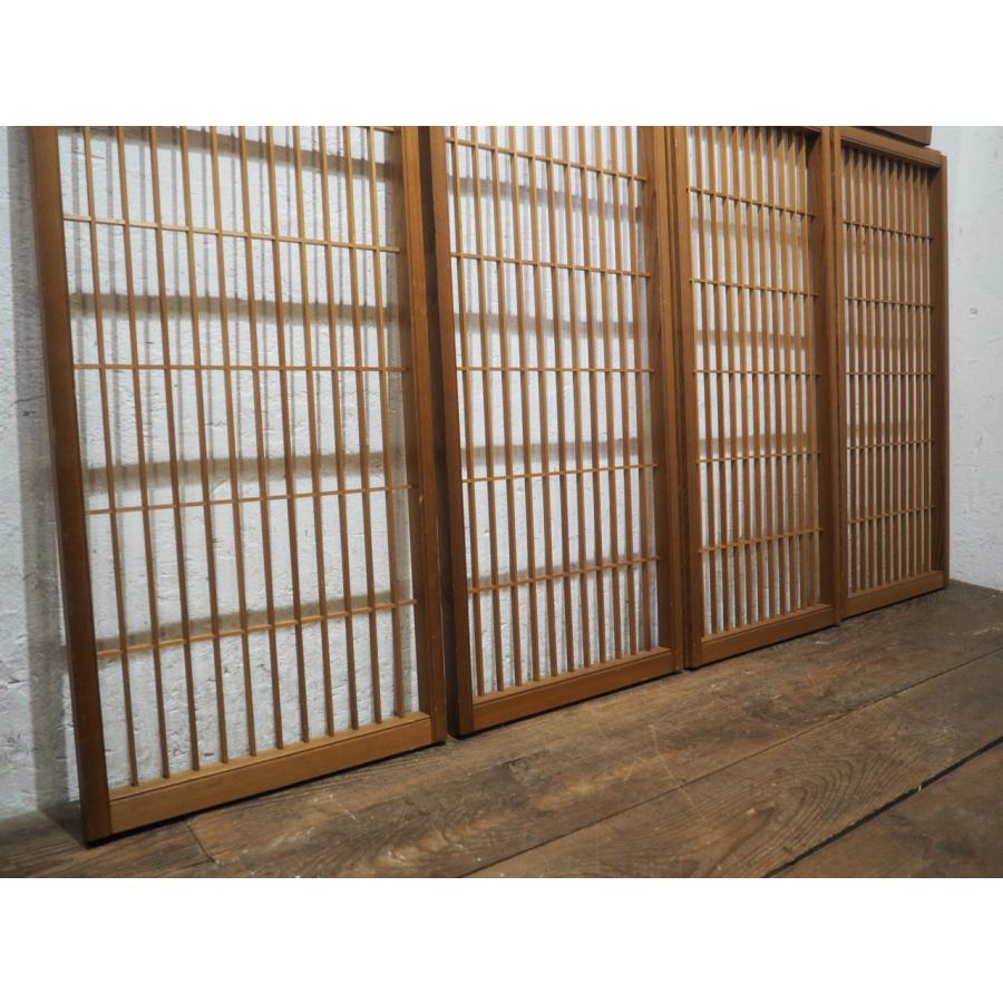 タU0530◇5枚セット◇シンプルなデザインの書院戸◇古建具 引き戸 障子