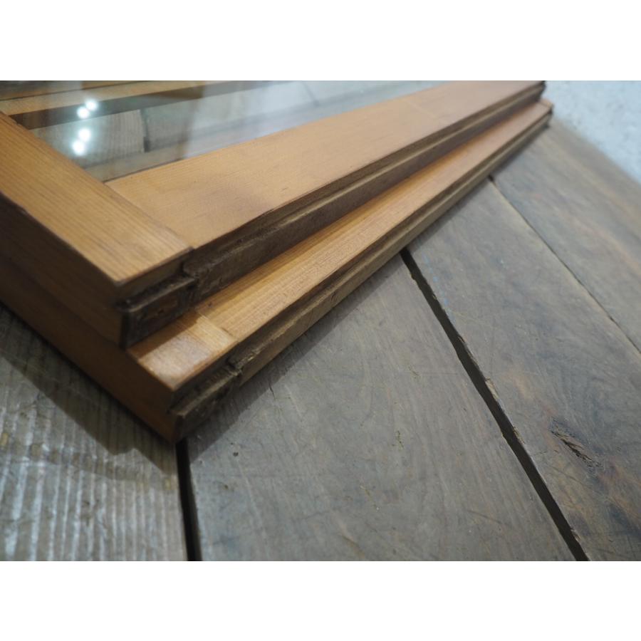 タU0665◇【H83,5cm×W85cm】×2枚◇素敵な組子細工のレトロな古い木枠 