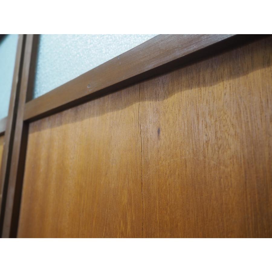タQ0297◇【H176,5cm×W87,5cm】×2枚◇ダイヤガラス入り◇レトロな