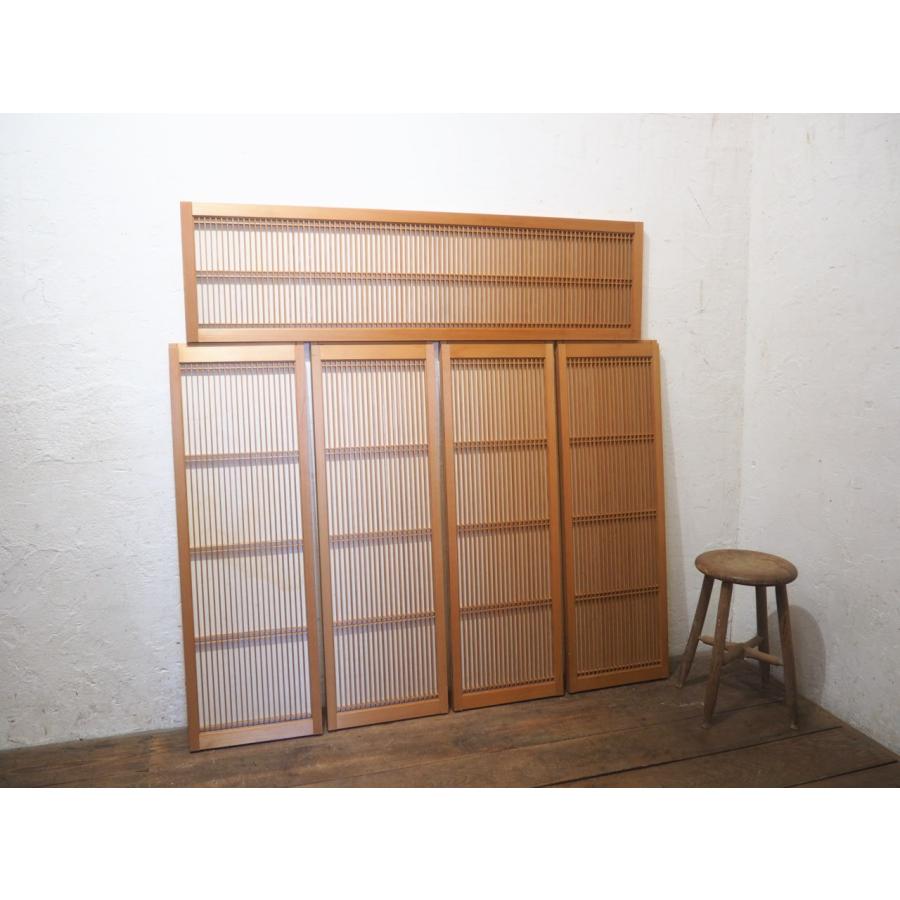 タU0999◇5枚セット◇ガラス入り◇シンプルな組子細工の書院戸◇建具