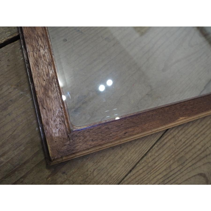ユU620◇【H67cm×W83cm】×2枚◇高級な面取りガラスの古い木枠 ユU620◇【H67cm×W83cm】×2枚◇高級な面取りガラスの古い木枠