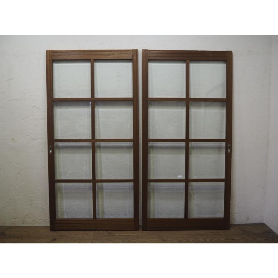 引き戸　ガラス戸 タU730◇【H177,5cm×W88,5cm】×2枚◇高級なカットガラス入りの重厚な