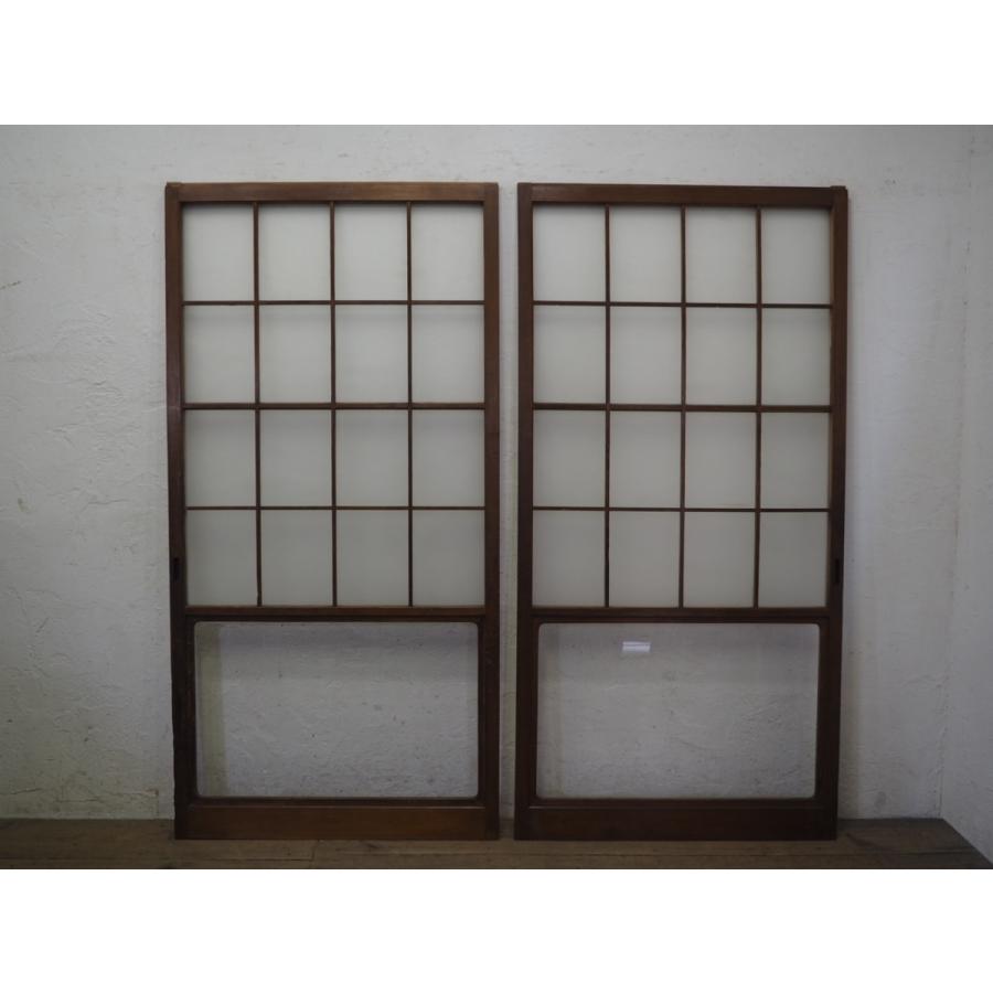 タU894◇【H176cm×W88cm】×2枚◇昭和レトロな味わいの古い木枠