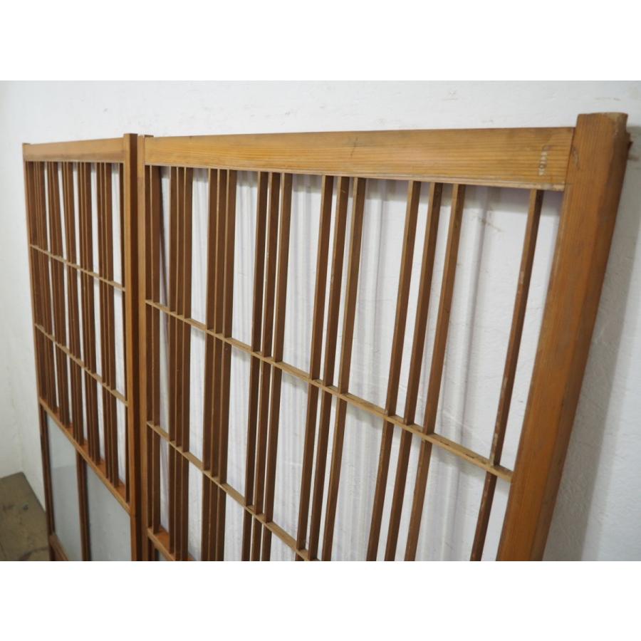 送料無料商品の通販 タU932◇【H177cm×W89,5cm】×2枚◇デザインガラス入り◇レトロな 建具