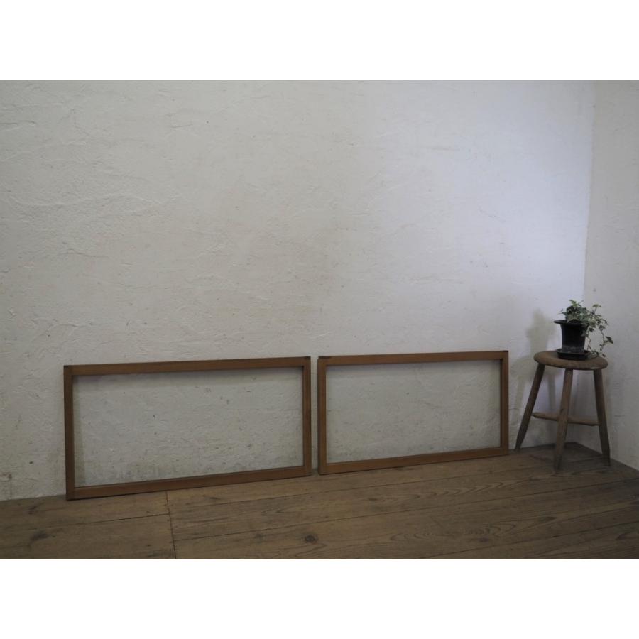 ユv002 2 H43 5cm W 5cm 2枚 レトロな味わいの古い木枠ガラス戸 建具引き戸サッシ窓昭和建材リフォームa笹1 V002 2 Secondhand012 通販 Yahoo ショッピング