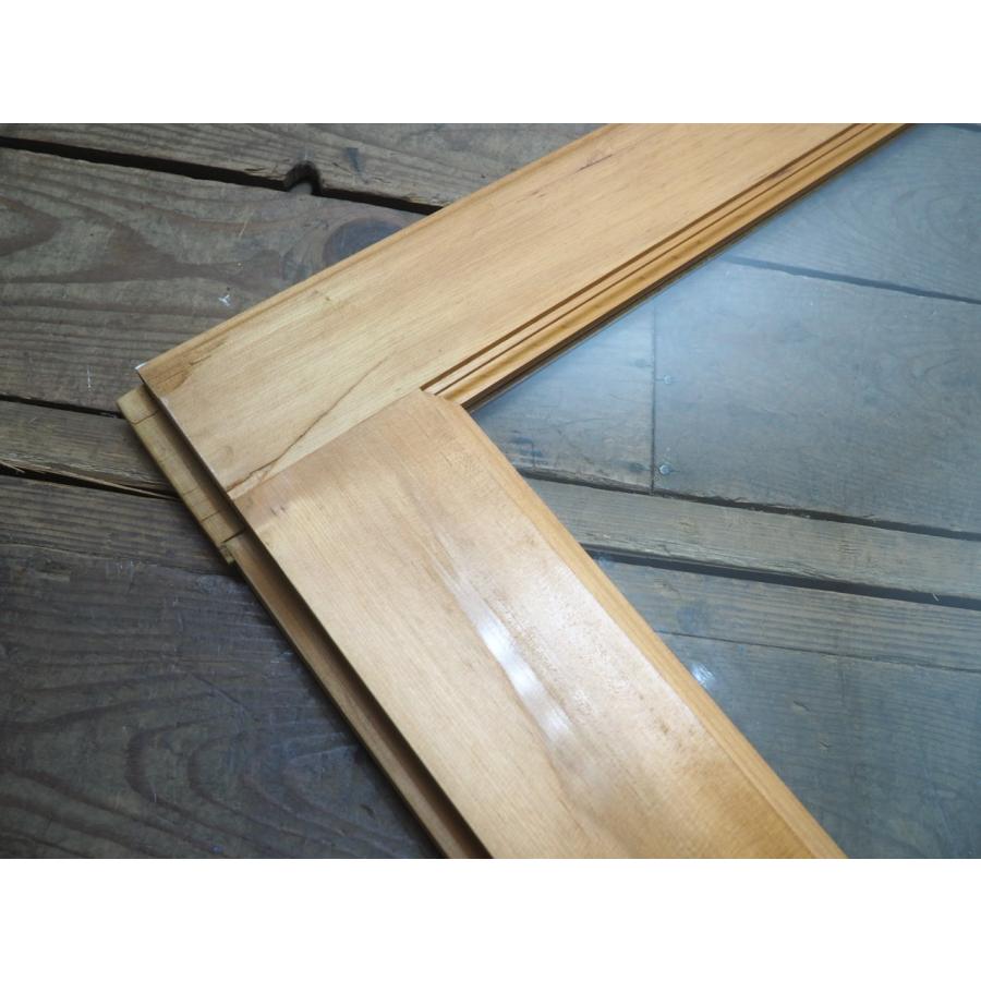 タV0446◇(6)【H198cm×W87cm】◇特大◇重厚な大きい木製ガラス戸◇大型