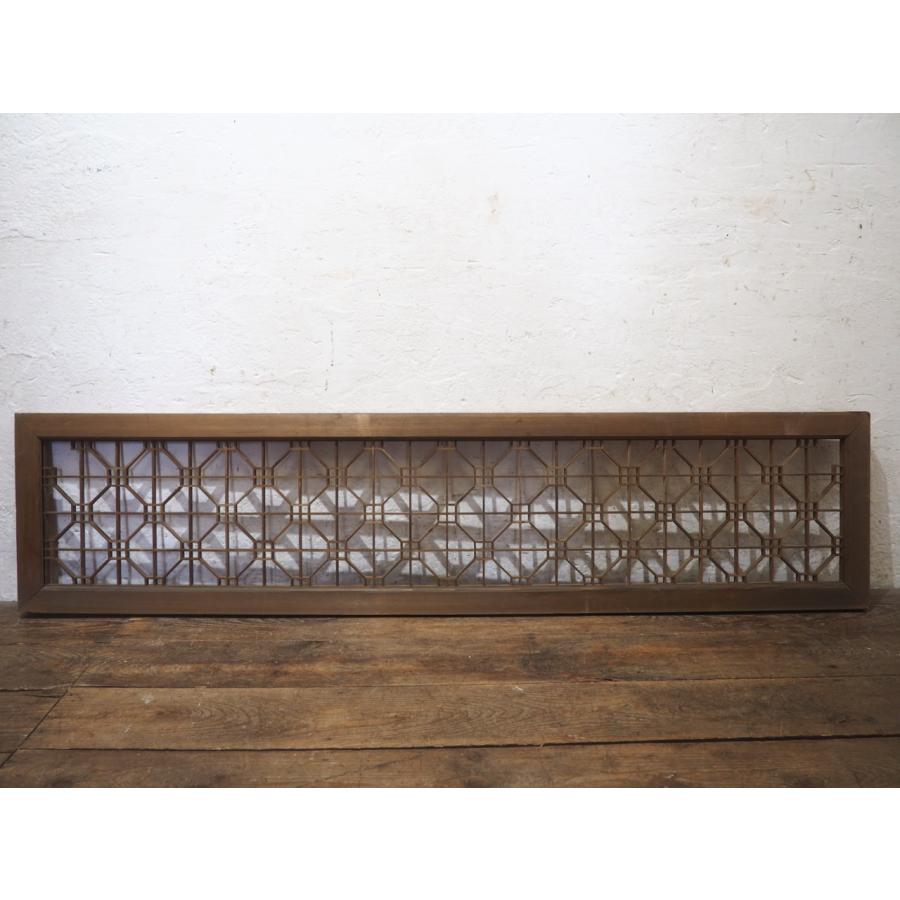 タV0936◇【H40cm×W171cm】◇素敵な組子細工のレトロな古い木製