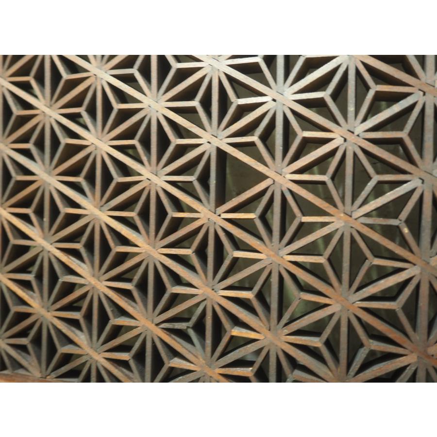 ユV0937◇【H30,5cm×W79,5cm】◇素敵な組子細工の小振りな古い木製欄間