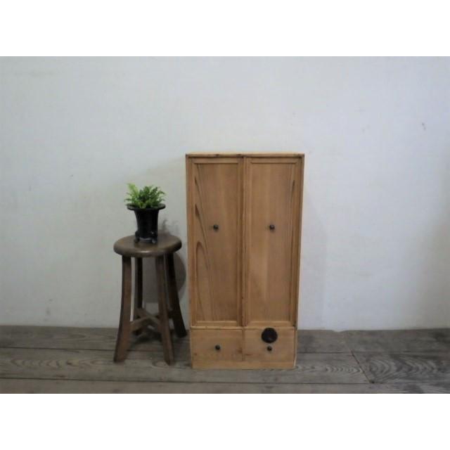 タV129◇H79cm×W39cm◇ケンドン扉付き◇ナチュラルな木味の古い木製
