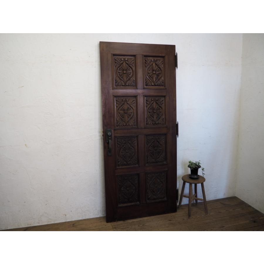日本最大級 タv426 H195cm W85cm アンティーク レトロな洋館の大きな古い木製ドア 建具門扉アトリエ映画撮影スタジオm下 ドア 扉 板戸 障子 View Az