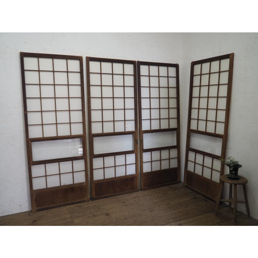 タv615 H177cm W66 5cm 4枚 シンプルなデザインのレトロな障子戸 建具 引き戸 ガラス戸 古民家 和室 リフォーム 建築資材m下 V615 M 03 Secondhand012 通販 Yahoo ショッピング