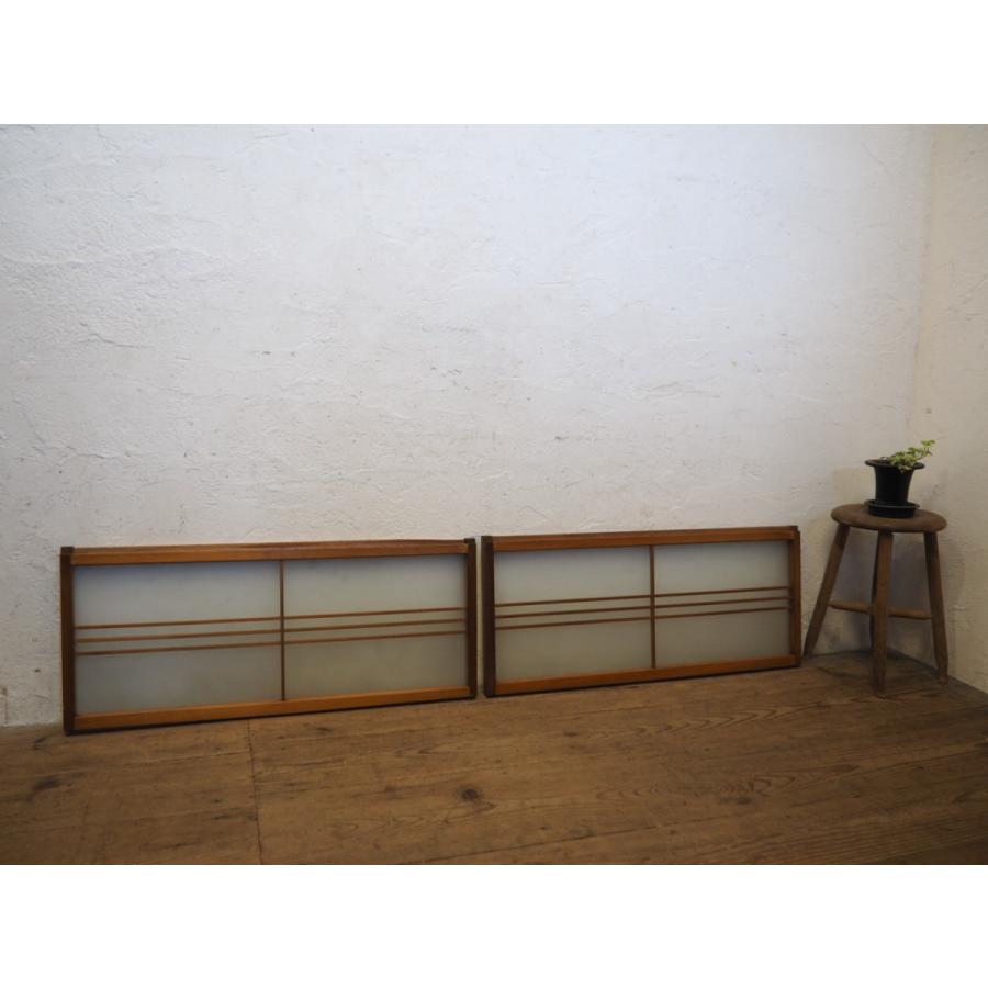 信憑 建具 引戸 昭和レトロ アンティーク 木製 すりガラス 古民家再生