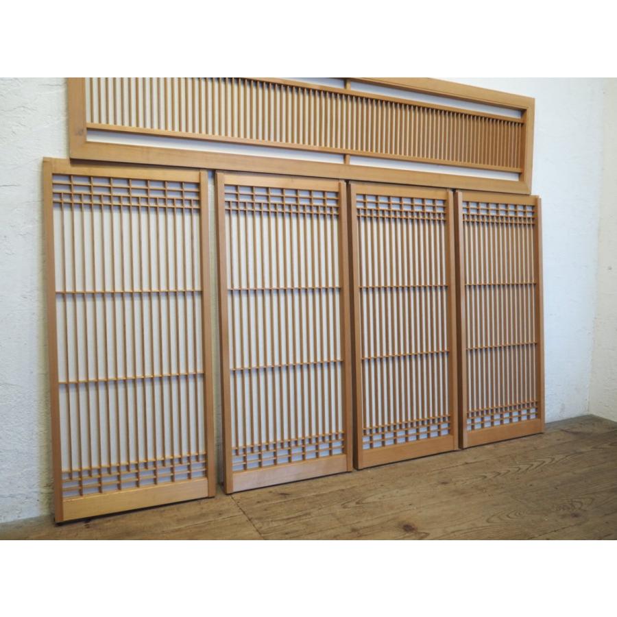 タW0340◇5枚セット◇組子細工のレトロな書院戸◇建具 引き戸 タW0340◇5枚セット◇組子細工のレトロな書院戸◇建具 引き戸