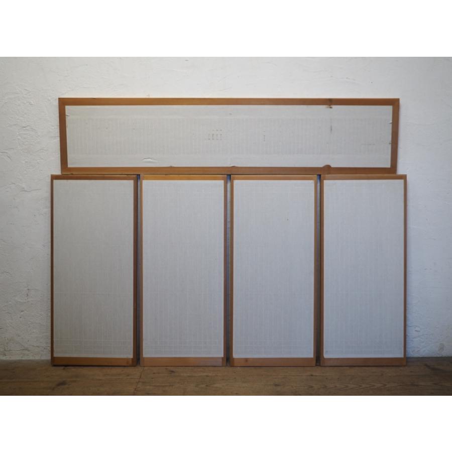 タW0340◇5枚セット◇組子細工のレトロな書院戸◇建具 引き戸 タW0340◇5枚セット◇組子細工のレトロな書院戸◇建具 引き戸