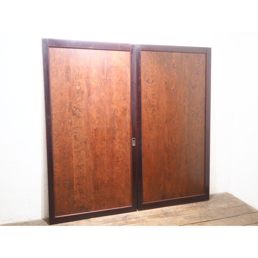 タW1004◇(1)【H177cm×W91cm】×2枚◇レトロな味わいの古い木製板戸