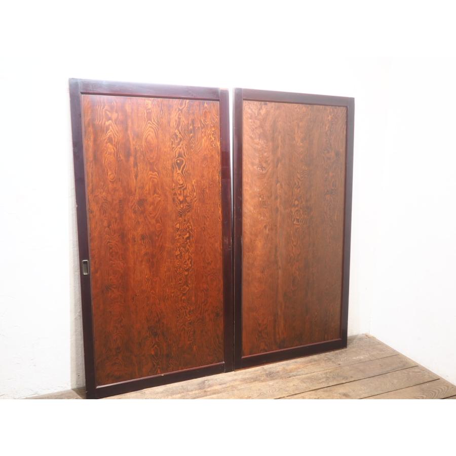 タW1004◇(1)【H177cm×W91cm】×2枚◇レトロな味わいの古い木製板戸