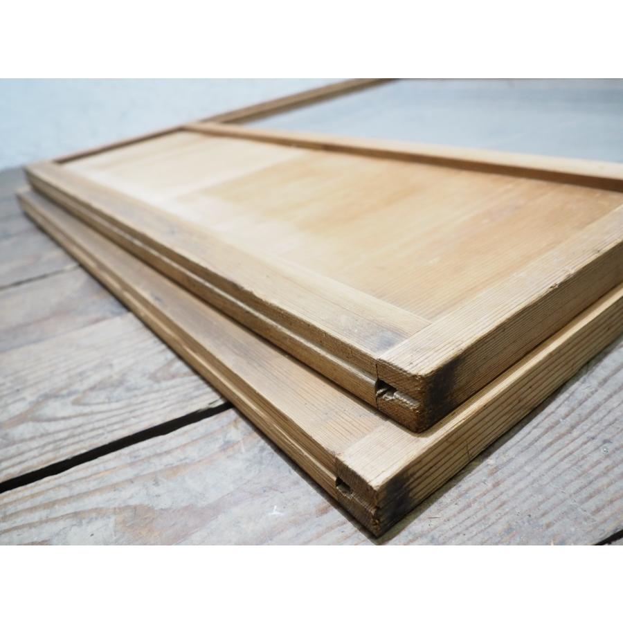 タW1126◇【H176,5cm×W86,5cm】×2枚◇ガラス入りのレトロな古い障子戸