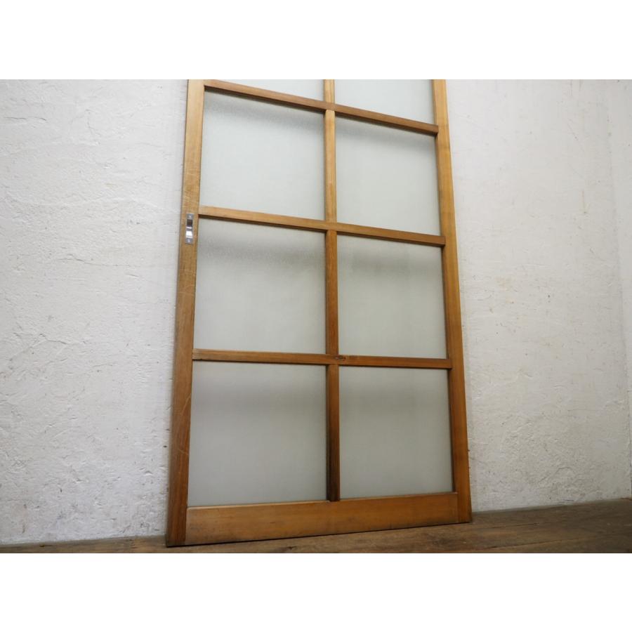 レトロ 引き戸 タW1238◇【H176cm×W90,5cm】◇ レトロな古い木枠引き戸◇建具 ガラス