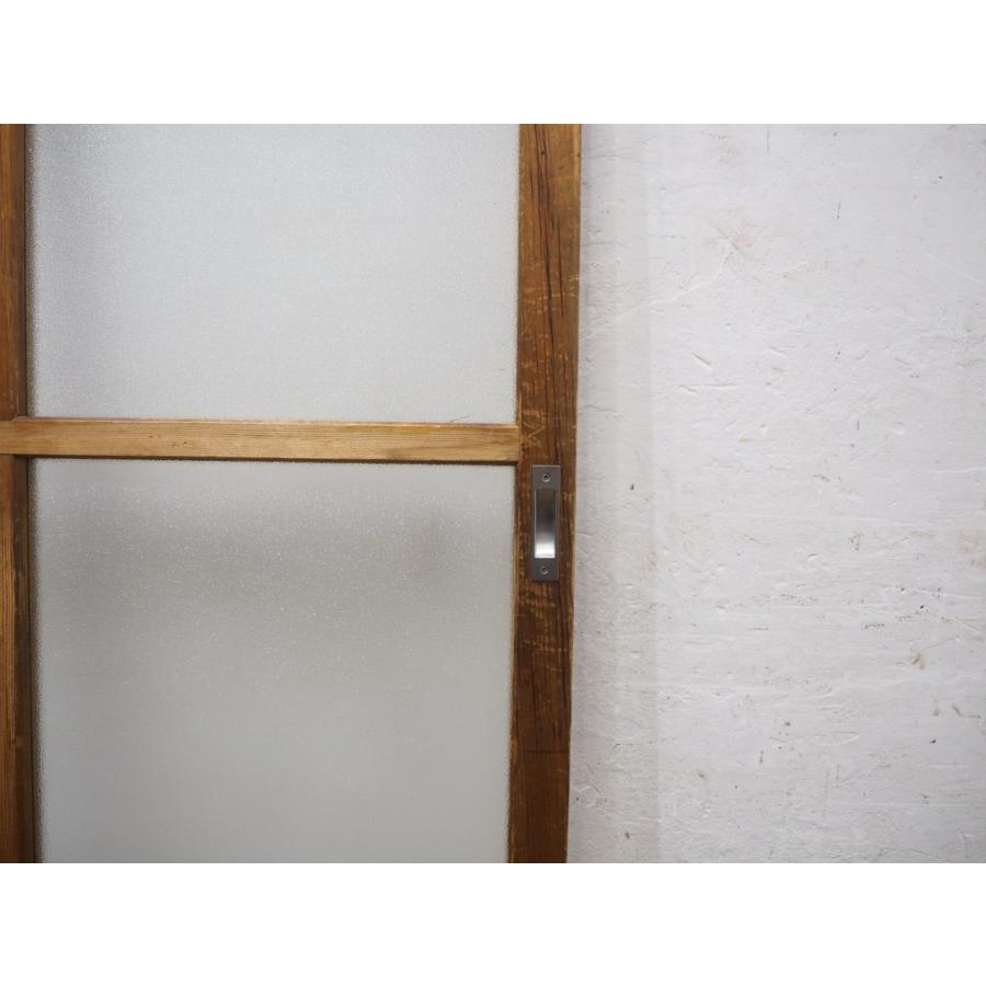 タW1238◇【H176cm×W90,5cm】◇ レトロな古い木枠引き戸◇建具 ガラス