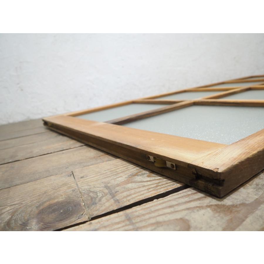 レトロ 引き戸 タW1238◇【H176cm×W90,5cm】◇ レトロな古い木枠引き戸◇建具 ガラス