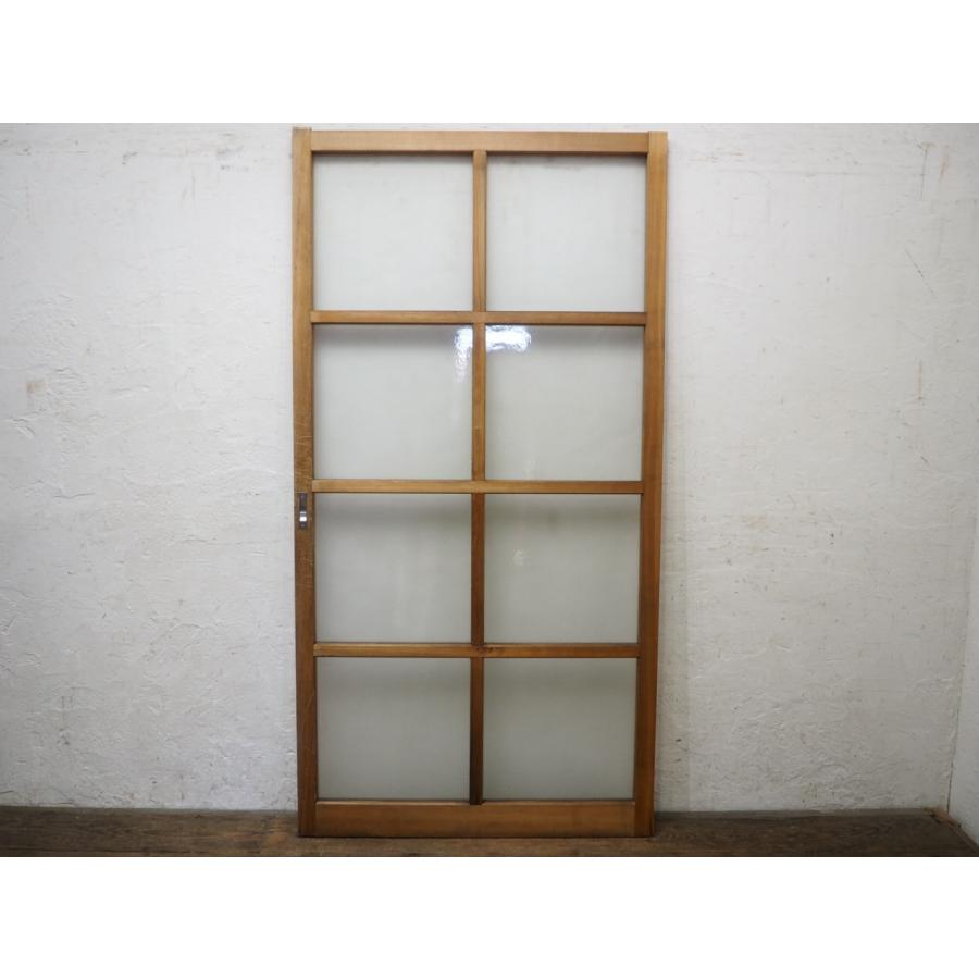 レトロ 引き戸 タW1238◇【H176cm×W90,5cm】◇ レトロな古い木枠引き戸◇建具 ガラス