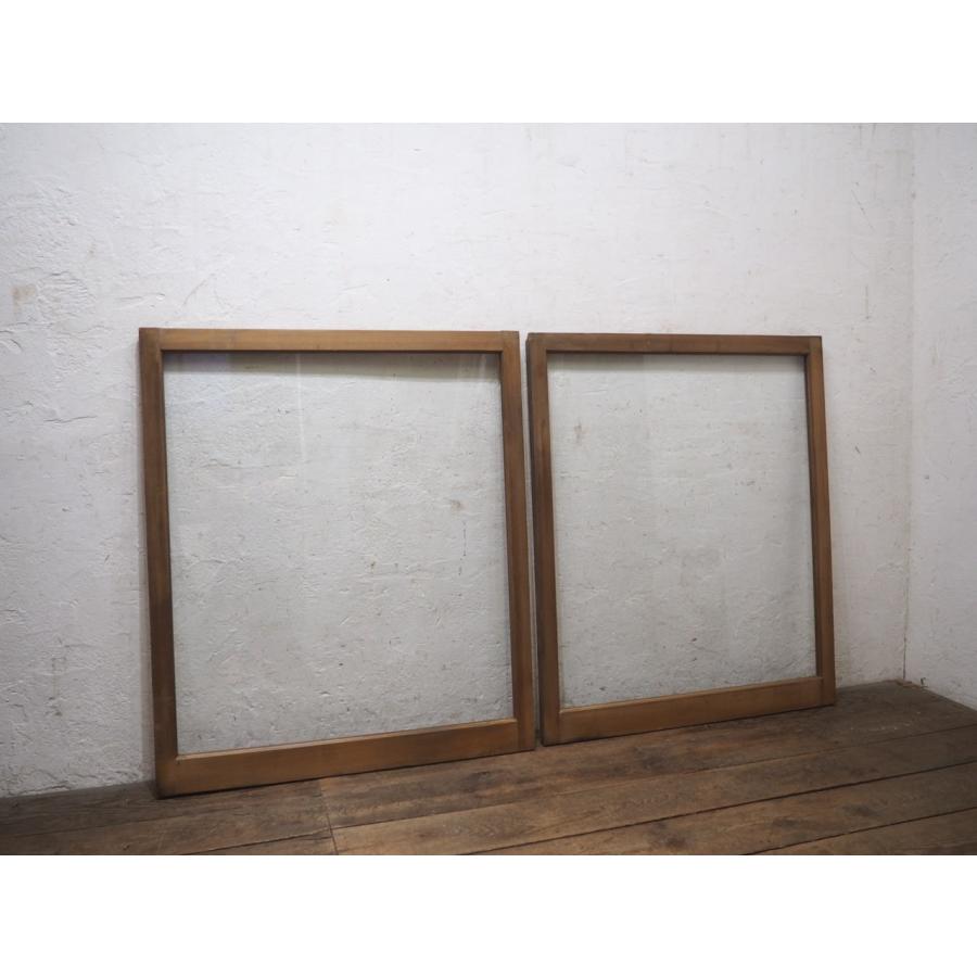 タW1804◇【H106,5cm×W90cm】×2枚◇ビンテージ◇レトロな古い木枠