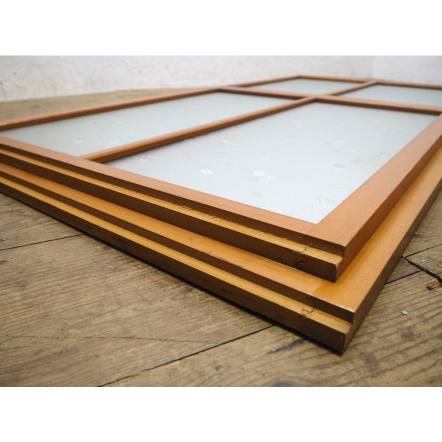 タX0299◇【H176,5cm×W88cm】×2枚◇素敵なデザインガラスの古い タX0299◇【H176,5cm×W88cm】×2枚◇素敵なデザインガラスの古い