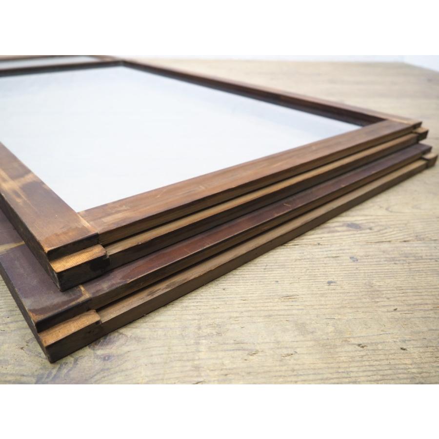 タY0495◇【H176cm×W67cm】×2枚◇アンティーク◇大きなガラスの