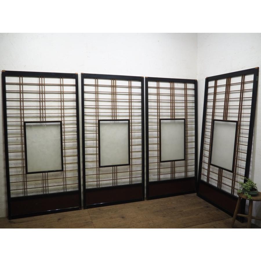人気ブランドを 古民家再生 ガラス戸 引き戸 タy0552 H177 5cm W87cm 4枚 デザインガラス入りのレトロな障子戸 古建具 内装 リフォームm松 和室 障子 ふすま Floridapace Gov