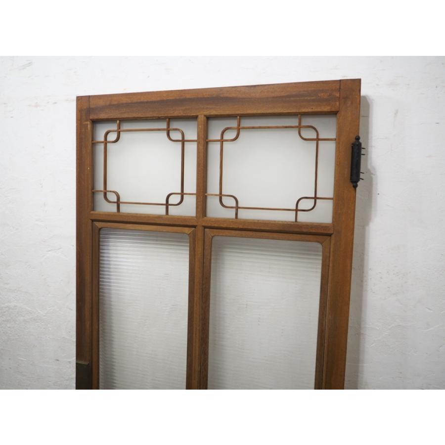 限 定 販 売 タy08 1 H175cm Wcm アンティーク モールガラス入り 素敵なデザインの古い木製ドア 洋館古建具ガラス戸門扉大正ロマンl松 ドア 扉 板戸 障子 Constructoramercosur Com