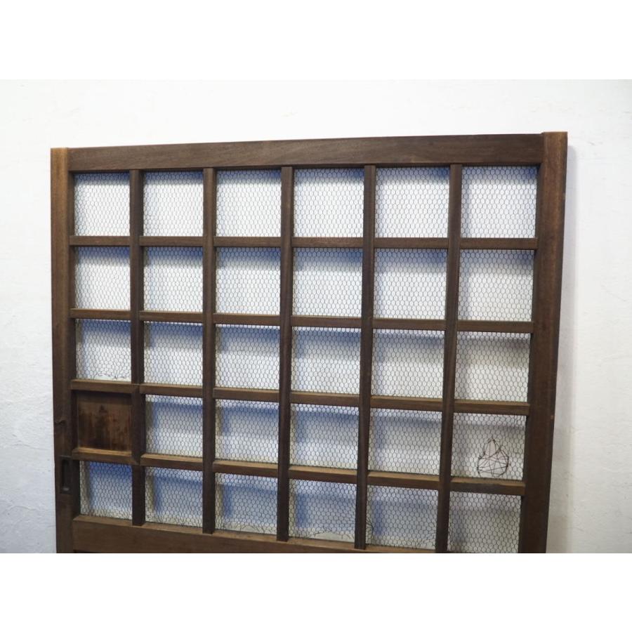 棚両面引き戸木製アンティーク古道具古家具