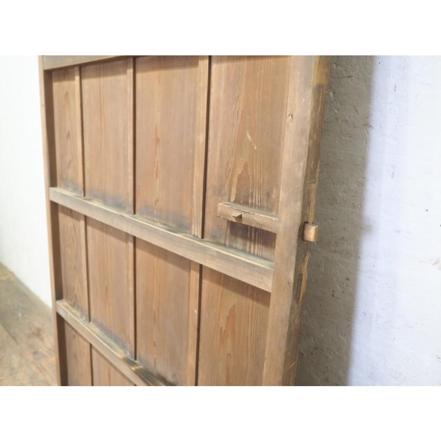 アンティーク 木製ドア 建具 古民家 DIY 店舗什器 インテリア 無垢材 タZ1411◇【H175,4cm×W79,7cm】◇昭和レトロな古い木製ドア◇古建具