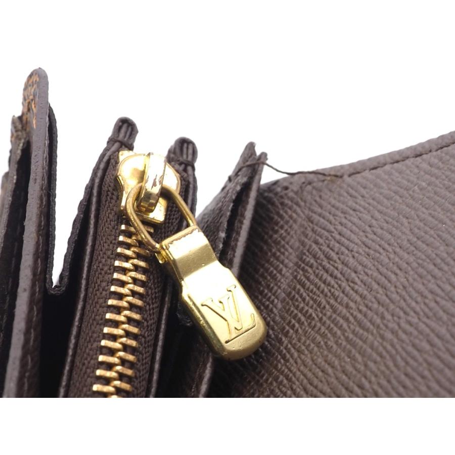 ◎◎LOUIS VUITTON ルイヴィトン ダミエ ポルト フォイユ サラ N61734 N61734 中古品 ダメージあり ルイ ヴィトン ダミエ ポルトフォイユ サラ 旧型 ブラウン N61734