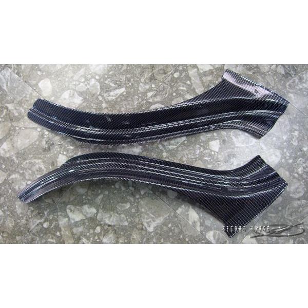 フロントタイヤハウスカバー カーボンルックブラック綾織り ハイエース 200系 1〜4型現行(7型)対応 年式H16/08〜 ハイエース 200系 4型現行 7型 対応 年式H16/08