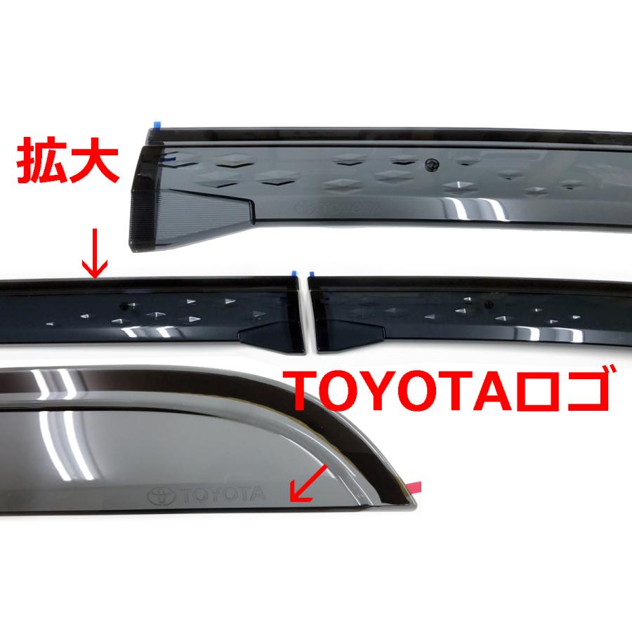 トヨタ　ニューハイラックス　純正バイザー ハイラックス 新型ハイラックス 新デザイン TOYOTAサイドバイザー タイ