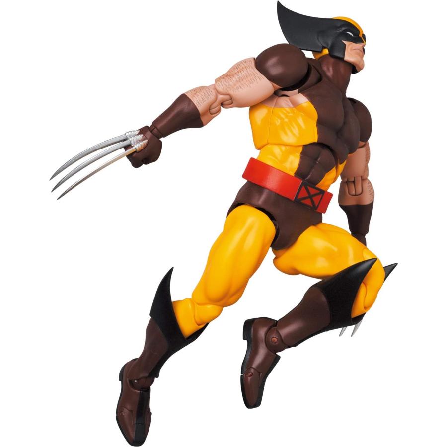 メディコム・トイ MAFEX マフェックス No.138 WOLVERINE ウルヴァリン (BROWN COMIC Ver.) 全高約145mm 塗装済み アクションフィギュア | MAFEX | 03