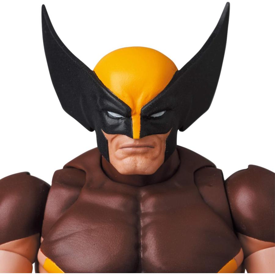 メディコム・トイ MAFEX マフェックス No.138 WOLVERINE ウルヴァリン (BROWN COMIC Ver.) 全高約145mm 塗装済み アクションフィギュア | MAFEX | 04