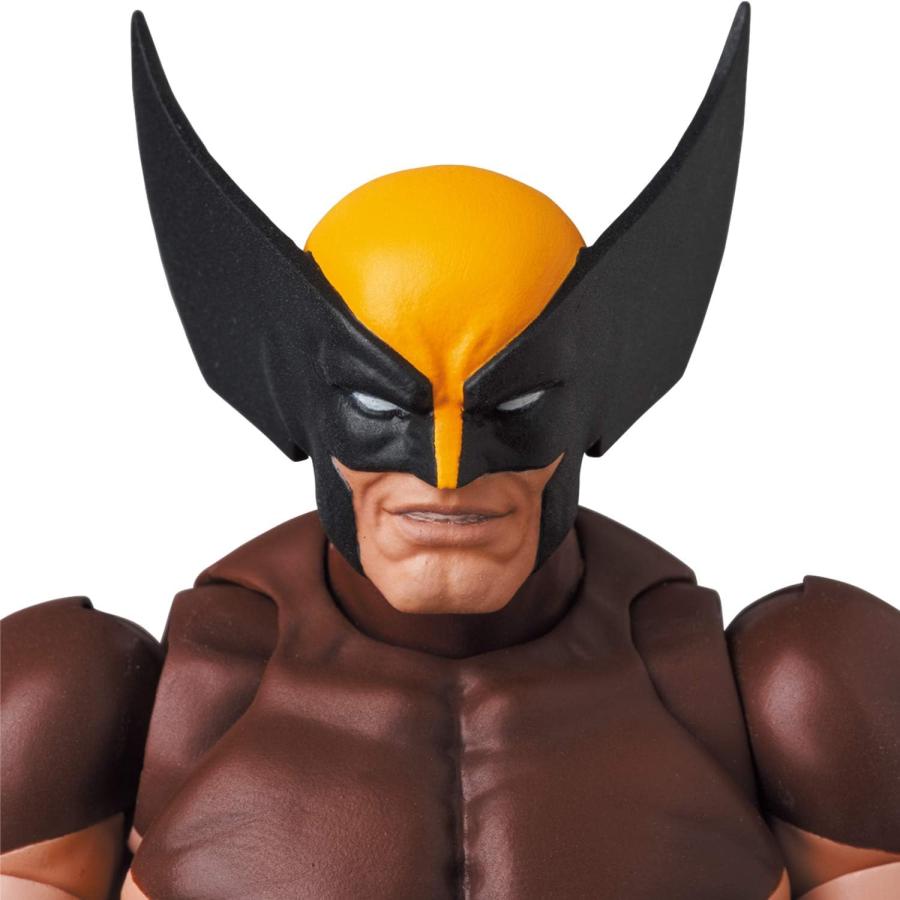 メディコム・トイ MAFEX マフェックス No.138 WOLVERINE ウルヴァリン (BROWN COMIC Ver.) 全高約145mm 塗装済み アクションフィギュア | MAFEX | 05