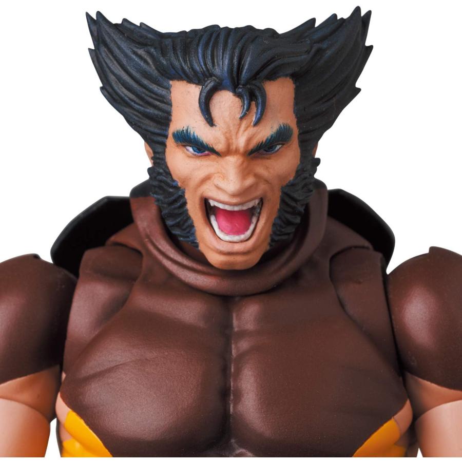 メディコム・トイ MAFEX マフェックス No.138 WOLVERINE ウルヴァリン (BROWN COMIC Ver.) 全高約145mm 塗装済み アクションフィギュア | MAFEX | 06