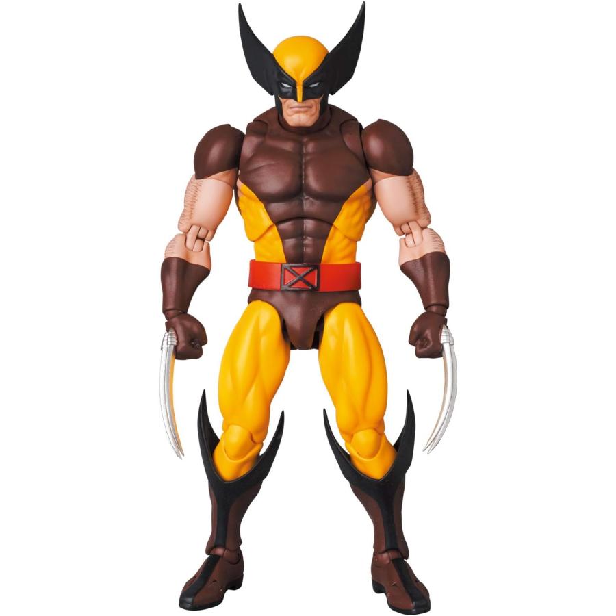 メディコム・トイ MAFEX マフェックス No.138 WOLVERINE ウルヴァリン (BROWN COMIC Ver.) 全高約145mm 塗装済み アクションフィギュア | MAFEX | 08