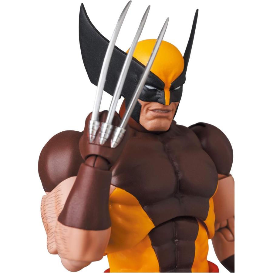 メディコム・トイ MAFEX マフェックス No.138 WOLVERINE ウルヴァリン (BROWN COMIC Ver.) 全高約145mm 塗装済み アクションフィギュア | MAFEX | 07