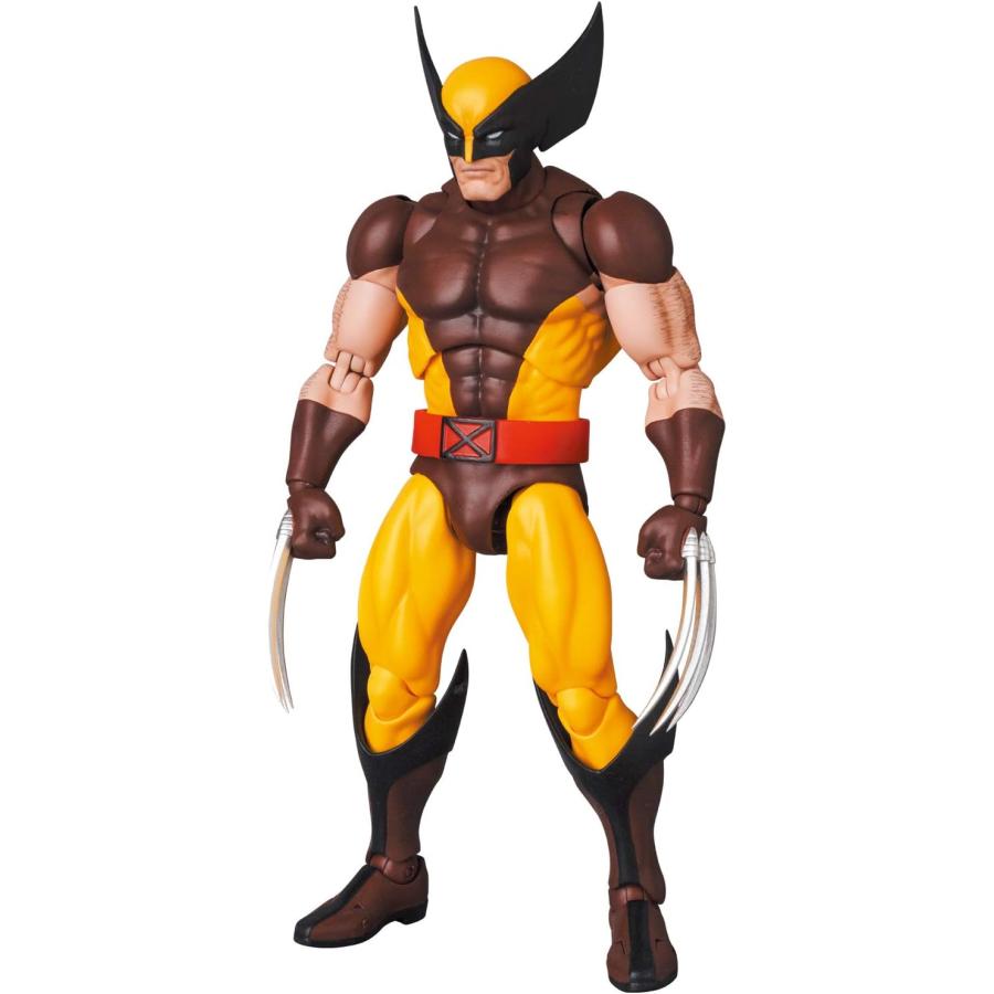 メディコム・トイ MAFEX マフェックス No.138 WOLVERINE ウルヴァリン (BROWN COMIC Ver.) 全高約145mm 塗装済み アクションフィギュア | MAFEX | 09
